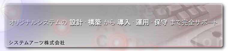 オリジナルシステムの設計・構築から導入・運用・保守まで完全サポート